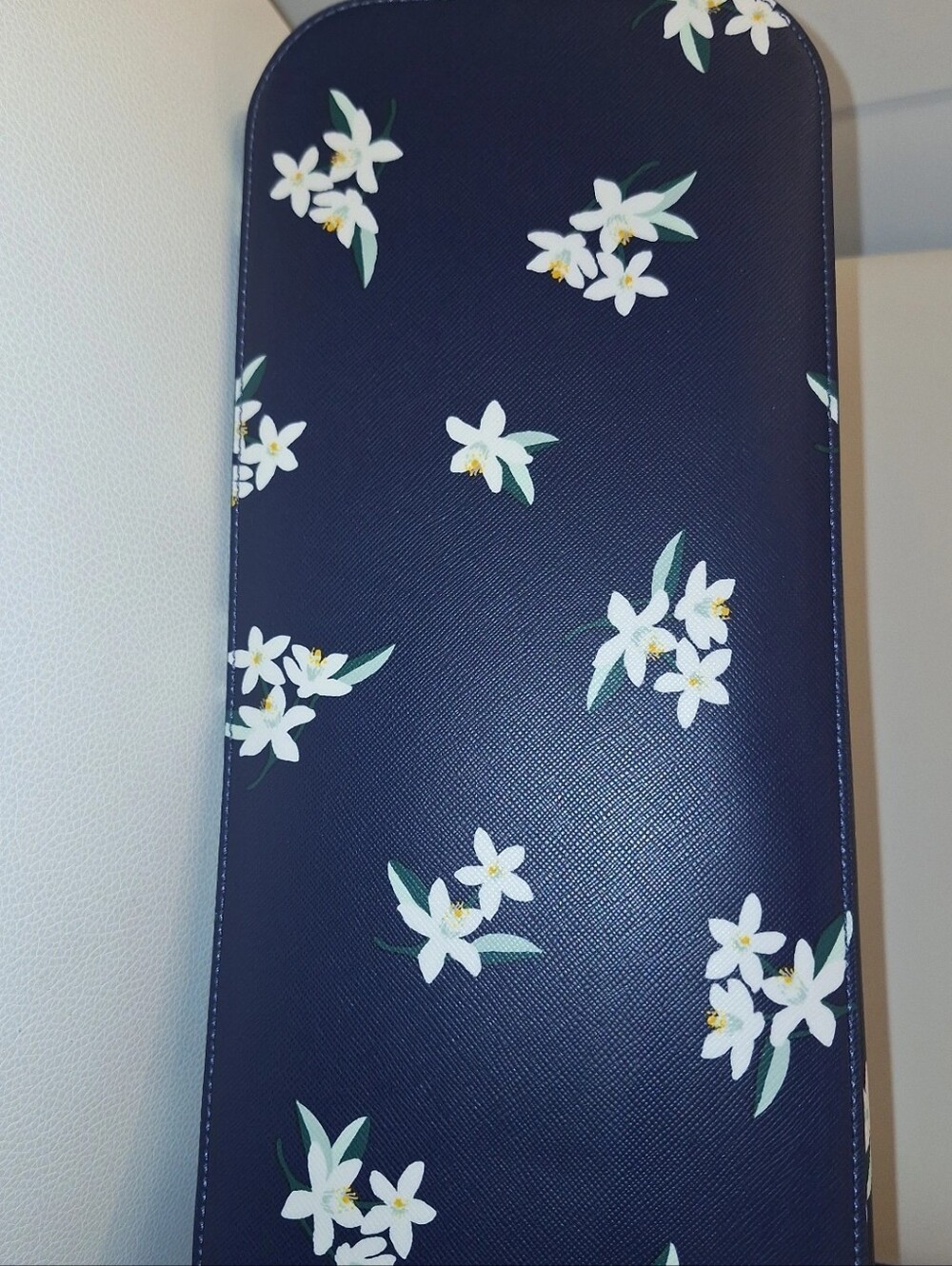 Kate Spade Navy Parisian Orange Blossom Floral Medium Leather Tote NWT - Picture 7 of 10